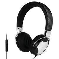 ARCTIC P614 Premium Wired Headphones/Headset In-Line-Mic and Enhanced Neodymium Drivers, for Apple iPhone & Samsung or LG Tablets and Smartphones - 30 Hours Playback Time - Black