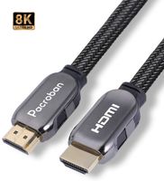 Pacroban 8K HDMI 2.1 Cable (6ft) Supports 48Gbps Ultra High Speed, 10K 8K 5K 4K at 120Hz 60Hz, Dynamic HDR & Dolby Atmos