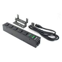 Lowell ACS-1505-SW-SD AC Power Strip with 5 15A NEMA Outlets, On/Off Switch and Surge Suppression