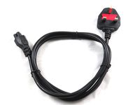 Optimum Orbis 3-Prong 6 Ft 6 Feet United Kingdom UK Ac Wall Power Cord for Laptop Charger AC Adapter for Dell Inspiron Latitude Vostro XPS; Lenovo Thinkpad; Hp Pavilion Compaq; Asus; Sony; Toshiba