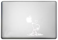 WallDecalsAndArt Snoopy Decal Mac Book Pro Decal is a Snoopy Sticker. Available in 11, 12, 13 and 15 inch Laptop Sizes. Looks Great with Your Snoopy Decals Theme White