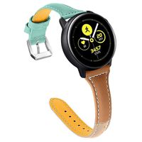 Aottom Compatible for Samsung Galaxy Watch 46mm Band 22mm Leather Women Slim Stylish Three-Color Stitching Bracelet Wristband Replacement Band for Samsung Galaxy Watch 46mm/Gear S3 Frontier/Classic