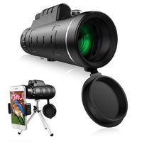 Monocular Telescope, Esolom 12X50 High Power HD Monocular with Smartphone Holder & Tripod -Waterproof Monocular with Durable and Clear FMC BAK4 Prism Dual Focus for Bird Watching, Camping