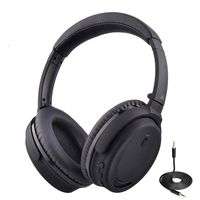Avantree ANC032 Active Noise Cancelling Bluetooth Headphones with Mic, Wireless, Wired 2-in-1, Comfortable & Foldable Stereo ANC Over Ear Headset, Fast Stream Low Latency, Ideal for Phone, PC & TV