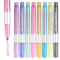 Self-outline Metallic Markers, Outline Marker Double Line Pen Journal Pens Colored Permanent Marker Pens for Kids,Amateurs and Professionals Illustration Coloring Sketching Card Make