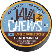 Java Chews, Premium Flavored Coffee Pouches, No Tobacco, No Nicotine Smokeless Alternative, French Vanilla (5 Cans)