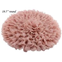 Handcraft Soft Chiffon Round Flower Blanket Newborn Photography Props