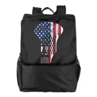 Louise Morrison LAX SO HARD USA Flag Lacrosse Women Men Laptop Travel Backpack College School Bookbag