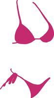 hBARSCI Bikini - 5 Inches - for Cars, Trucks, Windows, Laptops, Tablets, Outdoor-Grade 2.5mil Thick Vinyl - Pink