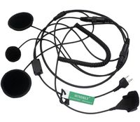 SUNDELY Full Face/Close Helmet Headset/Earpiece for Cobra Radios MT500 FRS90 HH38WXST PR880 2-pin