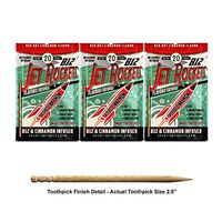 Jet Rocket B-12 Flavored Energy Toothpicks-Red Hot Cinnamon 3 Pack