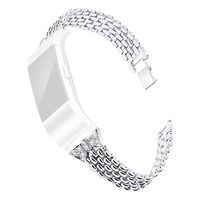 Homsta Stainless Steel Bands Compatible with Fitbit Charge 2 Smart Watch - Butterfly Watch Strap Replacement Accessory Wristbands Bracelets for Women Girls
