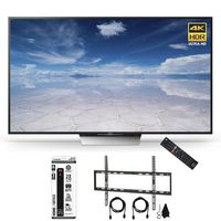 Beach Camera Sony XBR-75X850D 75-Inch Class 4K HDR Ultra HD TV Flat Wall Mount Bundle Includes Television, Flat Wall Mount Ultimate Kit and Power Strip with Dual USB Ports