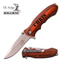 Elk Ridge Personalized Free Engraving - Quality Pocket Knife ... (Silver.)