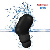 IP68 Waterproof Mini Earbuds Wireless Bluetooth, Normia Rita Invisible Earphones for Sports Business, Stereo Sound Lightweight Headphone, Single Earpiece