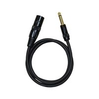 Audio 2000s E05103 1/4 Inch TS to XLR Male 3 Feet Audio Cable