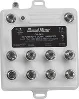 Channel Master CM3418 8-Port Distribution Amplifier for Cable and Antenna Signals