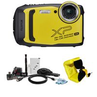 Fujifilm FinePix XP140 Digital Camera (Yellow) w/Floating Strap Accessory Bundle - Water, Shock, Freeze, and Dustproof