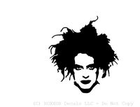Robert Smith - Black Vinyl - Precision-Cut Vinyl Decal / Sticker (NOT PRINTED) (5.25" X 5.8")