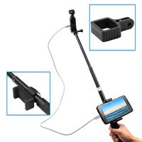 O'woda Extendable Selfie Stick Aluminum Extension Pole Monopod Rod with Cellphone Holder for DJI OSMO Pocket Accessories (Not Include Cable)