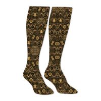 BMN&GAO Steampunk Valentine Long Stockings Knee High Family Socks