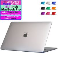 iPearl mCover Hard Shell Case for New Late-2016 15-inch Model A1707 MacBook Pro (with 15.4" Retina Display, with Touch Bar & Integrated Touch ID Sensor, Thunderbolt 3 / USB-C Ports) (Clear)