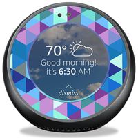 MightySkins Skin Compatible with Amazon Echo Spot - Purple Kaleidoscope | Protective, Durable, and Unique Vinyl Decal Wrap Cover | Easy to Apply, Remove, and Change Styles | Made in The USA