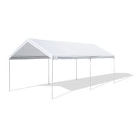 Caravan Canopy D2C20011 Domain Pro 200 10' x 20' Carport, White