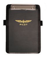 DESiGN 4 PILOTS Brand Elegant Aviation kneeboard, Ergonomic, Genuine Eco-Friendly Leather, Pilot kneeboard, Aircraft clipboard