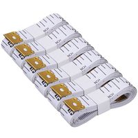 Akstore 6PCS Soft Tape Measures Double-Scale 60-Inch/150cm Soft Tape Measure Ruler Bulk for Sewing Tailor Cloth,Medical Measurement,Body Measurements (Black-White)