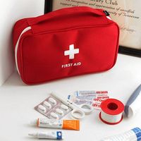 YunZyun Portable First Aid Kit Medical Bag Survival First Aid Kit for Home and Outdoor Emergency Surviva (Red)