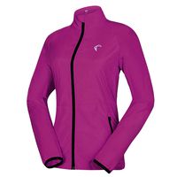 Shelcup Women's Packable Windbreaker Jacket, Lightweight and Visible, Active Cycling Running Skin Coat, Purple S