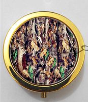 BlackKey Tree Camo 3-Compartment Decorative Pocket Gift Box Case Organizer for Pill, Color 2-1042
