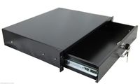 New 2U / 3U / 4U Drawer Rack Mount DJ 19'' Rack Case Equipment Deep Drawer Key Lockable (2U)