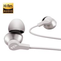TCL Elit100 in-Ear Earbuds Hi-Res Wired Noise Isolating Headphones with Built-in Mic - Cement Gray