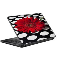 Protective Vinyl Skin Decal for HP 2000 Laptop (2013-14) 15.6" 15" cover sticker skins decals / Red Flower on Polka Dots
