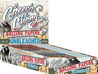 8 Packs Cheech and Chong 1 1/4 Unbleached Cigarette Rolling Papers (50 Rolling Papers Per Pack) + Limited Edition Beamer Smoke Sticker. Used with Legal Smoking Herbs, Rolling Tobacco, Herbal Mixes