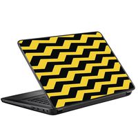 Protective Vinyl Skin Decal for HP 2000 Laptop (2013-14) 15.6" 15" cover sticker skins decals / Yellow and Black Chevron