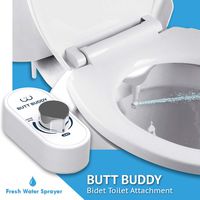 In My Bathroom | Butt Buddy - Fresh Water Bidet Toilet Attachment (Easy to Install, Self-Cleaning, Non-Electric)