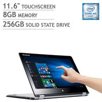 Lenovo Yoga 700 2-in-1 11.6in Touchscreen Laptop Core M5-6Y54 8GB 256GB SSD 1080p 80QE004YUS (Renewed)
