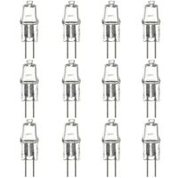Sunlite Series Q20/CL/G4/24V/12PK Halogen 20W 24V Q20 Single Ended Capsule Light Bulbs, Clear Finish, 3200K Bright White Bi-Pin (G4) Base, 12 Pack