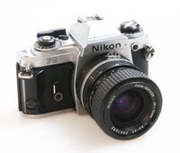 NIKON FG SLR CAMERA W/ NIKKOR 35-70MM F/3.3-4.5 LENS