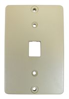 Allen Tel Products AT630ABC-6 Single Gang, 1 Port, 6 Position, 6 Conductor Wall Telephone Outlet Jack, Plastic Sleeve, Ivory