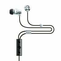MAXIMO iP-395 iMetal Isolation Earphones with Remote and Mic for iPhone 4/3GS, iPad, and latest iPod