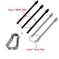 Ubrokeifixit Compatible Touch Stylus S Pen Replacement Tips/Nibs for Samsung Galaxy Note10/Note10 5G/Note10+ Plus/Note10+ Plus 5G/Galaxy Tab S6 T860 T865 10.5" with Removal Tweezer (Black)