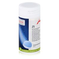 Jura 2-Phase Cleaning Tablets for Fully Automatic Coffee Machines, 25 Count