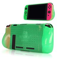 Protective Case Compatible with Nintendo Switch 2018,Grip Cover Case with Shock-Absorption and Anti-Scratch Design Soft & Comfortable TPU Case for Nintendo Switch Console (Green)