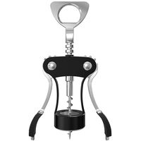 Multifunctional Corkscrew Wine Opener - All-in-one Bottle Opener for Kitchen Restaurant Bars-Black