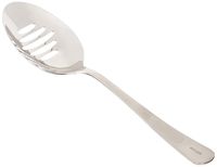 Mercer Culinary 18-8 Stainless Steel Plating Spoon with Slotted Bowl, 9 Inch