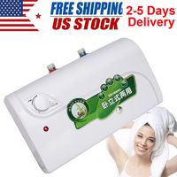Fencia 1500W 30 Degree~65 Degree 8L Tank Electric Hot Water Heater Household Bathroom Kitchen from USA Stock, 2-5 Days DELIVERY
